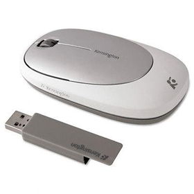 Kensington 72298 - Ci75m Wireless Laptop Mouse w/Performance Optical Sensor, White/Gray