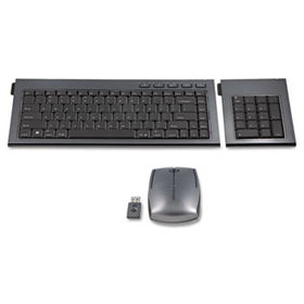 Kensington 72279 - SlimBlade Wireless Multimedia Keyboard, Keypad, & Mouse Set, 98 Keys, Graphite