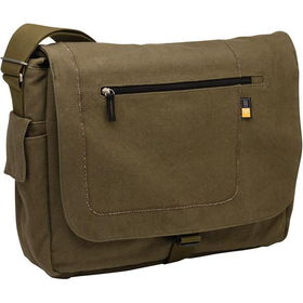 15.4" Green Artist Series Canvas Notebook Messenger Baggreen 