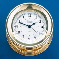 Weems & Plath Atlantis Collection Quartz Ship's Bell Clock (Brass)