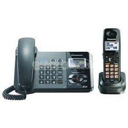 DECT 6.0 Digital 2-Line phone, corded/cordless handset,up to 6 handsets