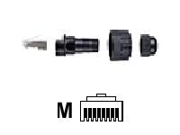 MALE RJ45 FOR AXIS 209FD-R 10 PACKmale 