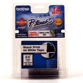Black on White 3/4 Tapeblack 