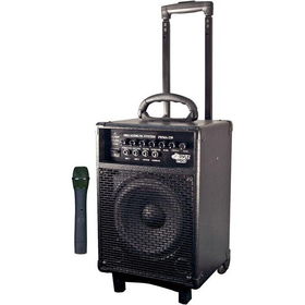 200-Watt Battery Powered PA System with Wireless Microphonebattery 