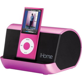 Pink Portable MP3 Speaker Systempink 