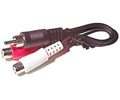 6"" RCA Y-Adapter - 1 Male To 2 Femalerca 