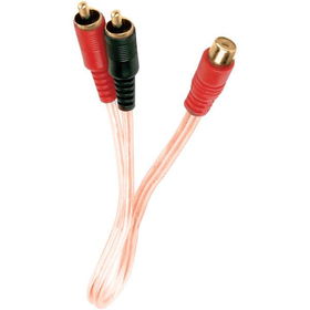 RCA Cable .5' (.15m) 1M / 2F Y-SGL - 1 Male To 2 Femalerca 