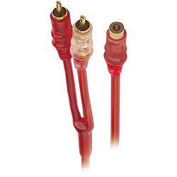 Raptor Red Hot Series RCA Y-Adapter - 1 Female To 2 Maleraptor 