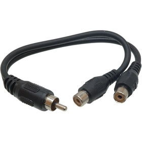 Y-Cable - RCA Male To 2 RCA Femalescable 