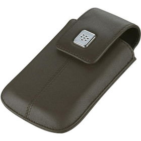 Dark Brown BlackBerry Leather Case With Swivel Belt Clip For Curve 8900dark 
