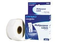 LABEL, DYMO WHITE 1" x 1" 750 ROLLlabel 