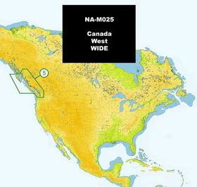 C-MAP NA-M025 MAX WIDE C CARDmap 