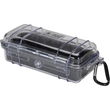 Black 1030 Micro Case with Clear Lid and Carabineer