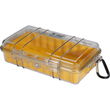 Yellow 1060 Micro Case with Clear Lid and Carabineer