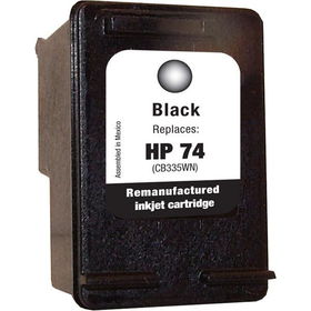 Black Replacement Ink Cartridge for HP 74 and 75 Series Printersblack 