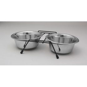 28 oz Stainless Steel Pet Bowls Case Pack 24stainless 
