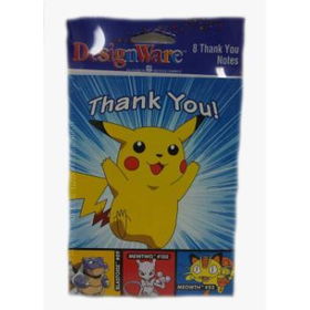8 Count - Pokemon - Thank You Cards Case Pack 72