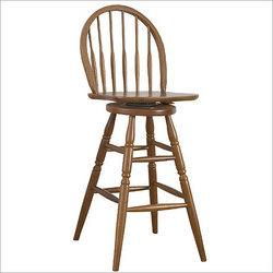 24" Swivel Windsor Barstool- Chestnutswivel 