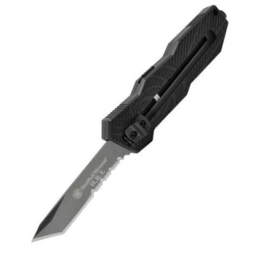 S&W Out The Front, Black Aluminum, Black Tanto Bl, Combofront 