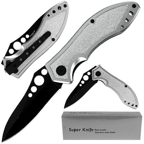 Emergency Locking Blade Pocket Knife- Stainless Steel