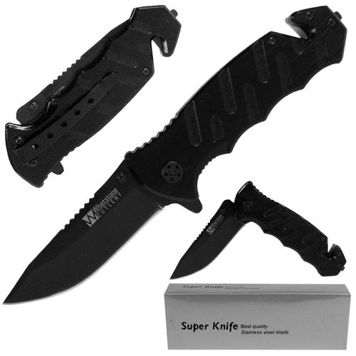 Tough Stainless Tactical Rescue Spring Assist Rescue Folder