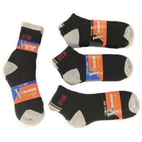 Men's Quarter Cotton Sports Socks Case Pack 240men 