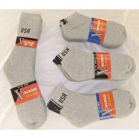 Men's Quarter Cotton Sports Socks Case Pack 240