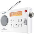 White Portable Digital AM/FM Radio