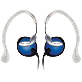 Blue Clipper Lightweight Clip-On Stereophones with In-Line Volume Control