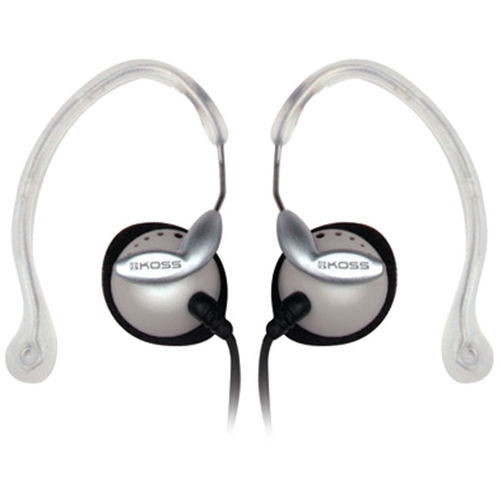 Silver Clipper Lightweight Clip-On Stereophones with In-Line Volume Controlsilver 