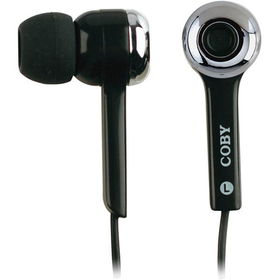 Black Stereo In-Ear Noise Isolating Headphonesblack 