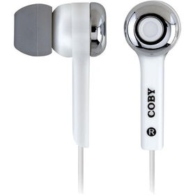 White Stereo In-Ear Noise Isolating Headphones