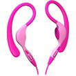 Pink EH-130 Ear Hooks Stereo Headphones