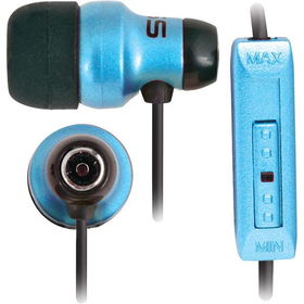 Aqua Noise Isolating Earbuds with In-Line Volume Control