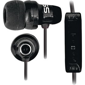 Ebony Noise Isolating Earbuds with In-Line Volume Control