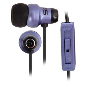 Violet Noise Isolating Earbuds with In-Line Volume Control