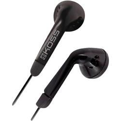 Black Lightweight Earbuds With Wind-Up Case