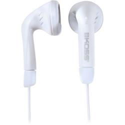 White Lightweight Earbuds With Wind-Up Case