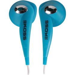 Clear Blue Earbud Stereophone