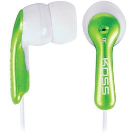 Mirage Green Lightweight Earbud Stereophone