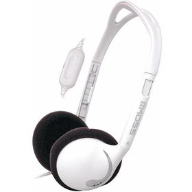 White Lightweight Portable Stereophoneswhite 