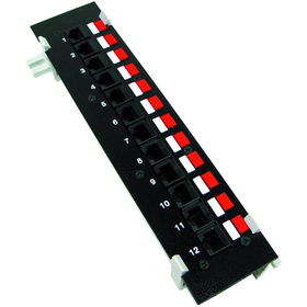 12 Port CAT6 Surface Mount Patch Panel