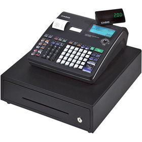 Black Deluxe 30-Department Cash Register with Thermal Printerblack 