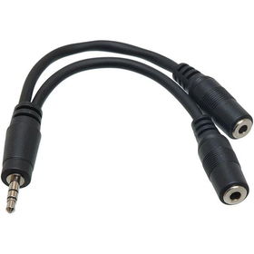 Y-Cable - Stereo 3.5mm Male To 2 Stereo 3.5mm Female