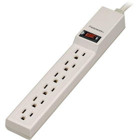 Platinum Color 6-Outlet Power Strip With 4' Cordplatinum 