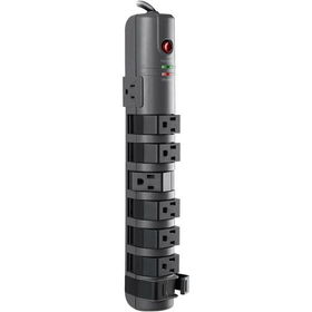 8-Outlet Pivot-Plug Surge Protector with Telephone Protectionoutlet 