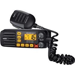 Solara Compact Fixed Mount VHF 2-Way Marine Radio - Black