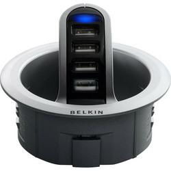 Front Access In-Desk 4-Port USB Hub