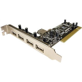 5-Port High-Speed USB 2.0 PCI Cardport 