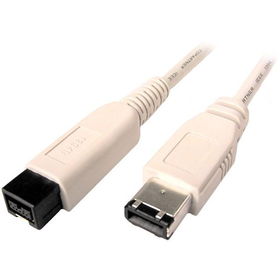 6' 9-Pin to 6-Pin IEEE-1394B Bilingual FireWire 800 Cablepin 
